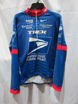 Camiseta deportiva térmica de ciclismo de carretera Nike manga larga USPS Trek vintage para hombre mediana Foto 1 de 4