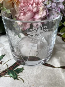 KATE SPADE LENOX MOORE MEADOW 5" Round FULL LEAD CRYSTAL VASE NWT - Picture 1 of 4