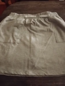 Reebok Women Gray Sz. L Elastic Drawstring Pocket Tennis Short Skort - Picture 1 of 9