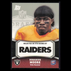 Denarius Moore Rookie #187 2011 Topps Rising Rookies Oakland Raiders Football NM - Picture 1 of 3