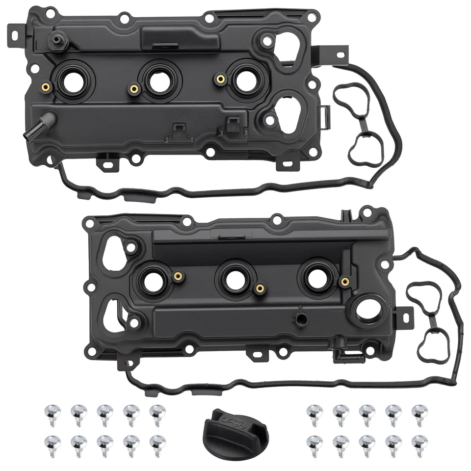 2x Engine Valve Cover w/ Gasket for Infiniti EX35 FX35 G35 M35 3.5L Left & Right Foto 1 de 4