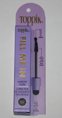 Toppik Fill Me In Relleno de línea de cabello Black Noir 0.176 oz. NUEVO Foto 1 de 4
