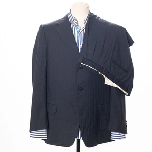 ERMENEGILDO ZEGNA Wool Suit Gray Full Canvas Soltex Italy Made EU54 US44 - Picture 1 of 10