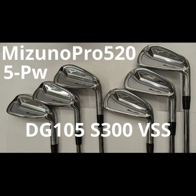 Mizuno Pro 520 Iron Set 5-Pw DG105 S200/S300 VSS Rare European Version - Image 1 of 4