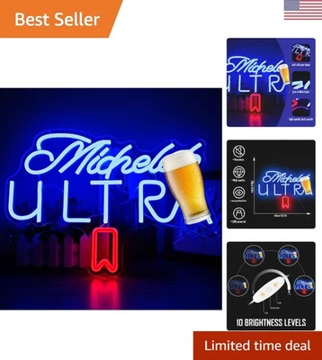 Eye-Catching LED Beer Neon Wall Sign – Perfect for Home Bars & Party Decor - Image 1 of 4
