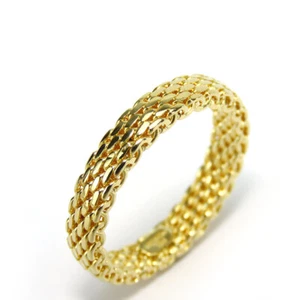 USADO TIFFANY & Co. Anillo Somerset EE. UU. 6,5-7 K18 oro amarillo 4,3 g joye... - Imagen 1 de 7