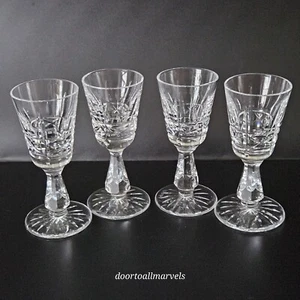 Vintage Waterford Kristall Sherry Cordial Schnapsgläser mit Fuß (4) - Bild 1 von 8