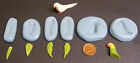 6 Part Reusable Parrot Silicone Mould Food Safe Sugarcraft Jewellery Tumdee Bird