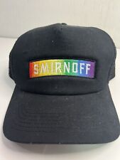 NEW Smirnoff Hat Smirnoff Snapback Hat Black Hat Adjustable Black Adult Size Hat