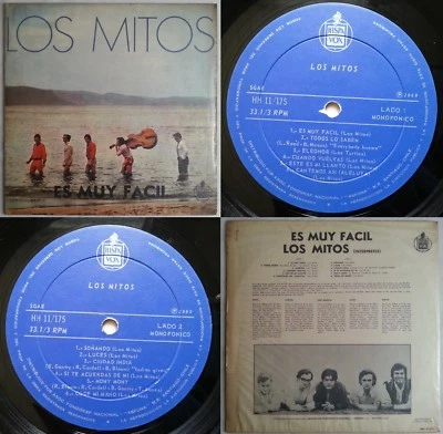 LOS MITOS ES MUY FACIL 1969 UNIQ CVR & PS SPANISH PSYCH/FREAKBEAT CHILEAN PRESS! - Image 1 of 4