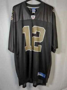 Reebok New Orleans Saints Jersey Mens 2XL Black Marques Colston #12 On Field NFL - Picture 1 of 6