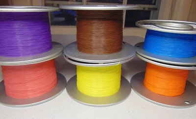 24 feet 34 AWG Silver Plated Copper PTFE Wire 6 Color assortment SPC Tonearm  - Image 1 of 2