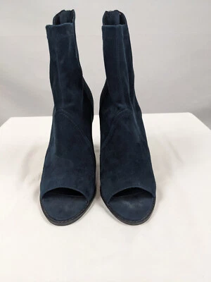 Botines Alias Mae Revolve Azul Marino Gamuza 9 40 Elastizados Punta abierta Tacón Bloque Cremallera Foto 1 de 4