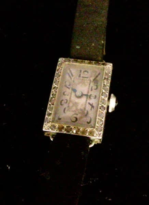 MONTRE DAME OR BLANC ET DIAMANTS - 10.30G - Imagen 1 de 2
