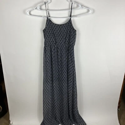 Maxi Vestido Para Mujer FOREVER 21 Sin Mangas Negro Blanco Tribal Correa de Espagueti Pequeño Foto 1 de 4