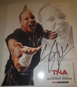 Signiertes Autogramm TNA Wrestling Shannon Moore Promo Foto Impact WWE WWF ROH - Bild 1 von 3