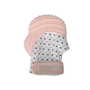 Malarkey Kids Munch Mitt Baby 3-7m Teething Mitten Gloves Silicone Pastel Pink - Picture 1 of 4