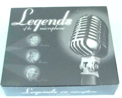 NEW SEALED 2001 Legends Of The Microphone 3-CD Set Sinatra Martin Nat King Cole - Image 1 of 4