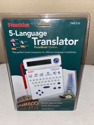 FRANKLIN TWE-510 5 Language Translator  PageMark Edition English French German S - Image 1 of 2
