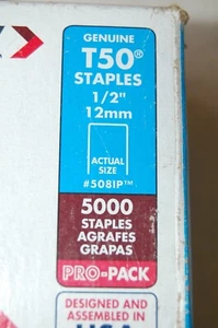 Original ARROW T50 12mm 1/2" 4000+ Klammern Rest aus 5000 Pro Pack - Bild 1 von 6
