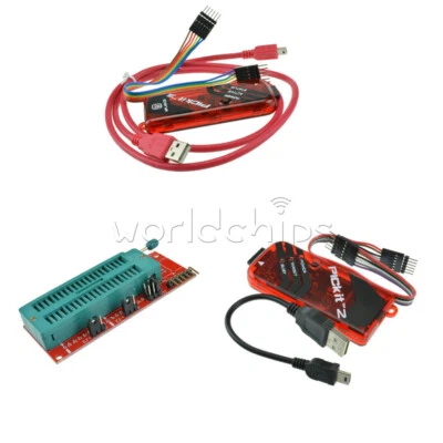 PICkit2 PICkit3 Microchip Original MPLAB PIC In-Circuit Debugger Programmer New - Photo 1/4