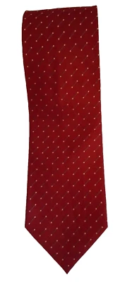 Corbata de cuello Valerio Garati rojo granate 100 % seda hecha a mano en Corea ancho clásico Foto 1 de 4