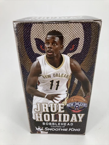 JRUE HOLIDAY  Bobblehead, New Orleans Pelicans, Great Collectible Original Box Cover