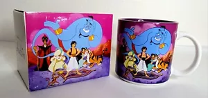 Vintage Disney ALADDIN MUG Jasmine Genie Jafar Castle Mug Cup Retired Japan NIB - Picture 1 of 10