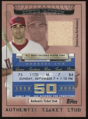 2009 Ticket To Stardom From Kershaw V Scherzer Replace Maddux V Johnson 09/07/08 - Image 1 of 2