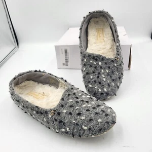 Clarks Cocily gemütliche grau gepunktete Damen-Hausschuhe mit Kunstfell UK-Größe 4 - Bild 1 von 7