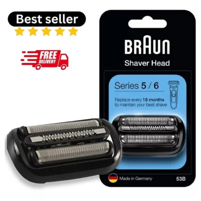 Braun 53B Electric Shaver Head Replacement Shaver Head Series 5 & 6 Shavers