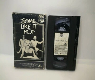 Some Like It Hot Cinta Cassette 1997 Raro Blanco y Negro Cubierta Marilyn Monroe Foto 1 de 4
