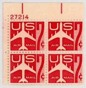 US Scott #C60 Plate Block | Mint NH | VF/XF Very Extra Fine - Picture 1 of 2