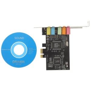 Son interne PCIe vers 5.1 avec support à profil bas 5 interfaces 6 son numérique - Photo 1/12