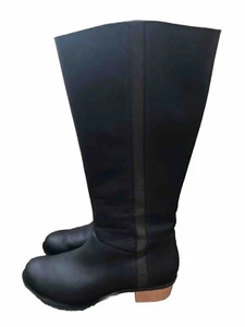 Chaco Cataluna hohe wasserdichte Stiefel, schwarz mit hellem Holzabsatz, Größe 11 gebraucht, in einwandfreiem Zustand - Bild 1 von 19