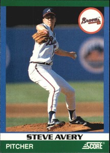 1991 Score 100 Rising Stars Atlanta Braves Baseball Card #5 Steve Avery