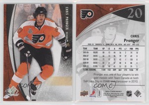 2010-11 SP Game Used Edition Silver Spectrum /10 Chris Pronger #69 HOF