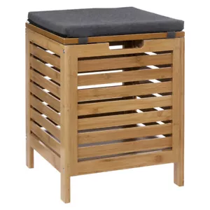 Badhocker BAMBOO mit Wäschekorb, 2in1 - Bild 1 von 4