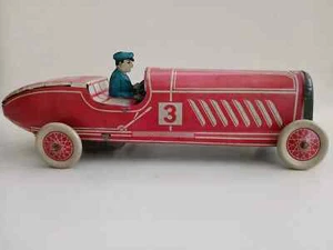 vintage car race tin clocwork germany rennwagen toy working tippco /gely - Picture 1 of 7
