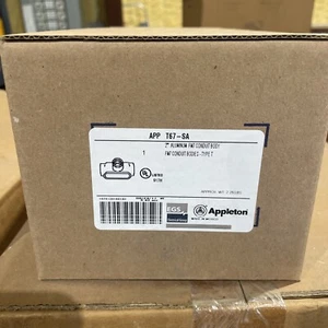 NEW Appleton T67-SA 2" Aluminum FM7 Conduit Body Type T - Picture 1 of 1