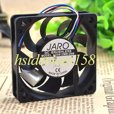 1pc JARO AD0612MB-D9B 12V 0.15A 6010 6CM 4-wire Cooling Fan - Image 1 of 3