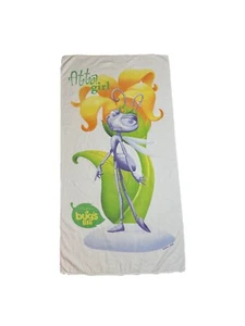 Vintage 90s A Bugs Life Princess Atta Girl Beach Towel Disney Pixar 27x54 - Picture 1 of 2