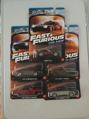 Hot Wheels Silver Series Fast & Furious Villains Juego Completo de 5 2025 Nuevo Foto 1 de 4