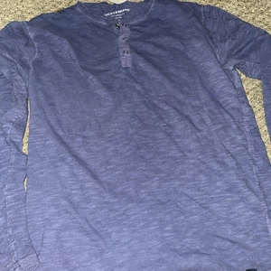 Lucky Brand Shirt Men Small Henley Blue Navy Casual Pullover Vintage - Picture 1 of 11