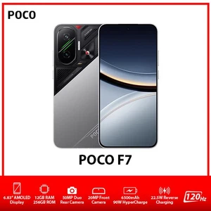 NEW Xiaomi POCO F7 5G Dual SIM Unlocked Android Mobile Phone – Silver/12GB+256GB - Picture 1 of 6