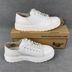 Dr Martens Dante Venice Shoes Womens 5 White Leather Casual Sneakers w/Box - Picture 1 of 11