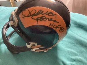 DEACON JONES & JACK YOUNGBLOOD SIGNIERT L.A. LOS ANGELES RAMS MINI HELM kein Echtheitszertifikat - Bild 1 von 12