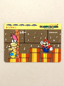 Lemmy Koopa - Super Mario World - Nintendo Topsun Top Tarjeta Japonesa - Imagen 1 de 2