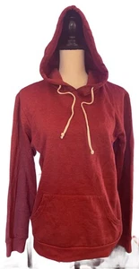 Sudadera con Capucha Verdadera Clásica Para Hombre Grande Ladrillo Rojo Canguro Bolsillo Cordón - Imagen 1 de 3