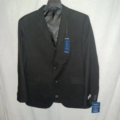 Kenneth Cole Men's 44R Techni-Cole Suit  Jacket Blazer Sport Coat Black (26A) - Image 1 of 4